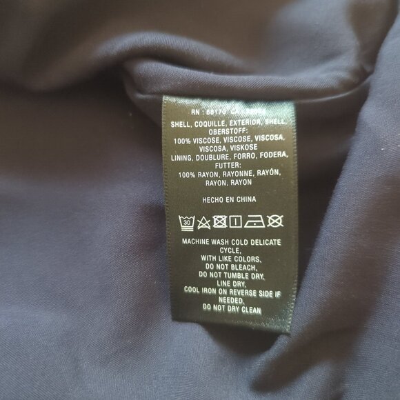 NWT Anthropolgie Floral Stellar Midi Dress Navy Red Size 4 - Picture 8 of 9